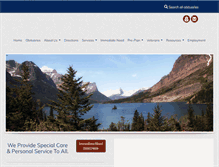Tablet Screenshot of dryermortuary.com